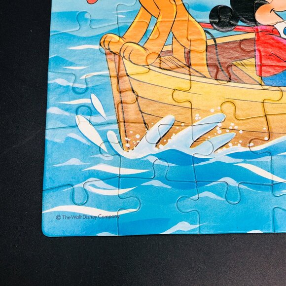 Vintage 1989 Mickey Mouse & Friends Jigsaw Puzzle -64 Chunky pcs COMPLETE - Picture 4 of 11